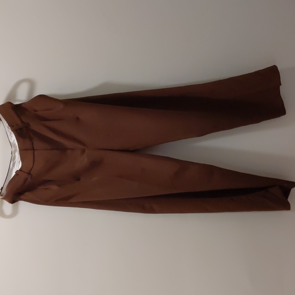 Aritzia Wilfred Cognac brown Effortless trousers pants - Picture 1 of 5